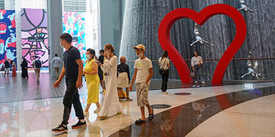Malls and leisure activities open up