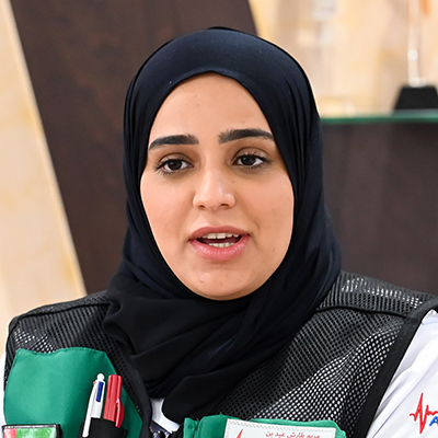 Dr Mariam Taresh Al Mansouri, Emergency Medicine Specialist, Dubai Corporation for Ambulance Services
