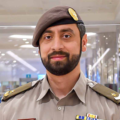 Lt Ahmad Mohammad Yateem, Officer, General Directorate of Residency and Foreigners Affairs, Dubai