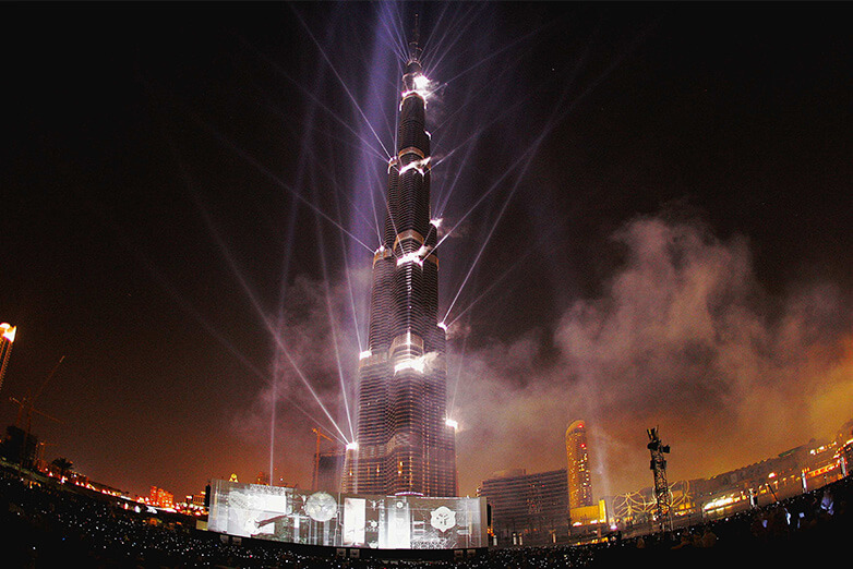 Burj Khalifa opens