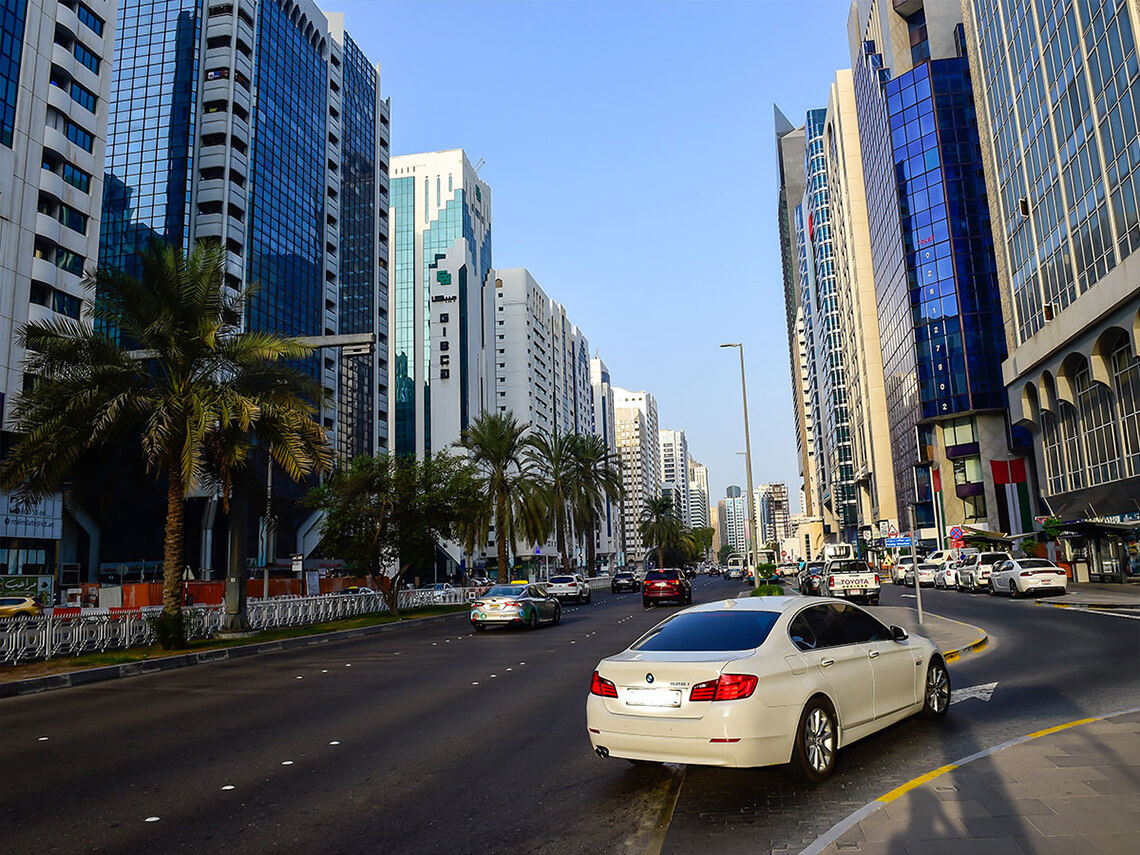 2020: Khalifa street in Abu Dhabi.