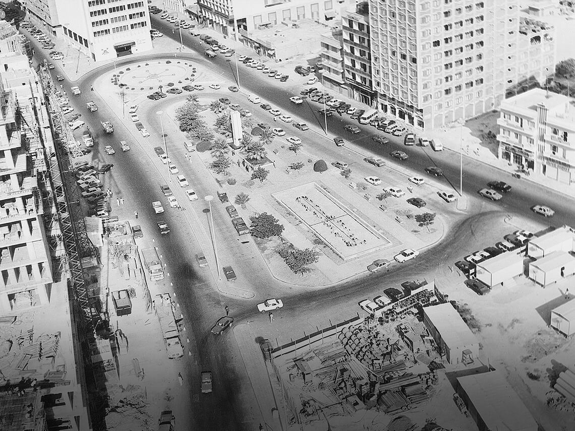 1978: Jamal Abdul Nasser square in Deira where the first cinema in Dubai was opened in 1954.