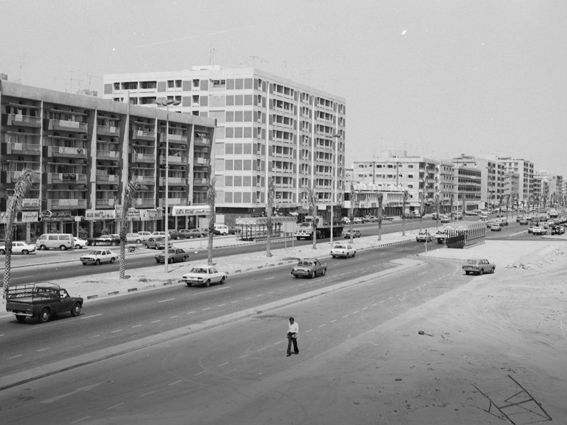 1981: A view of Al Wahda Street, Sharjah.